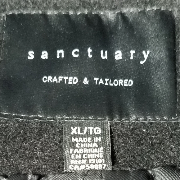 New Black Wool Coat / Size XL - Picture 10 of 10